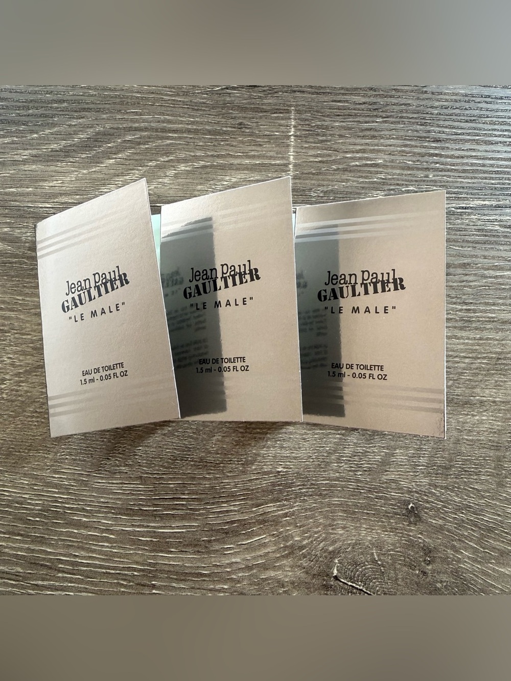 3x Jean Paul Gaultier Le Male EDT 1.5ml